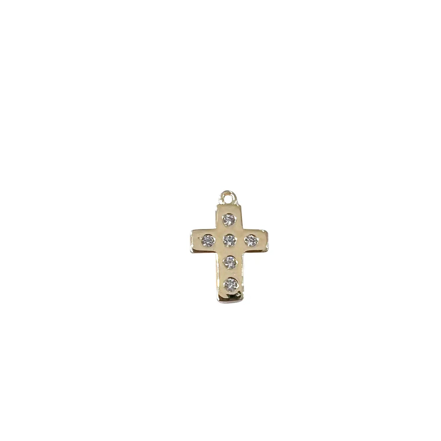 Single Charm Bracelet- Gold Cross