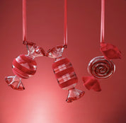 Wrapped Candy Glass Ornaments 3 Styles