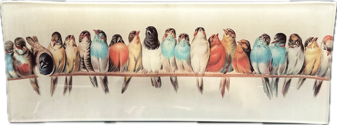 Birds On Wire Plate