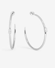 She’s on Point Hoops - Silver 2”