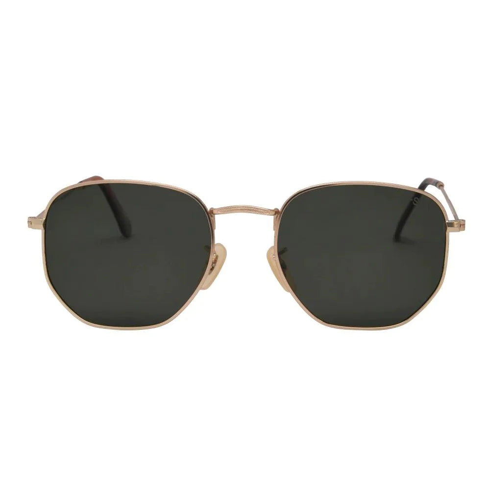 Sunglasses- Penn- Gold/Green Lens