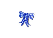 Mini Attachment- Blue Gingham Bow