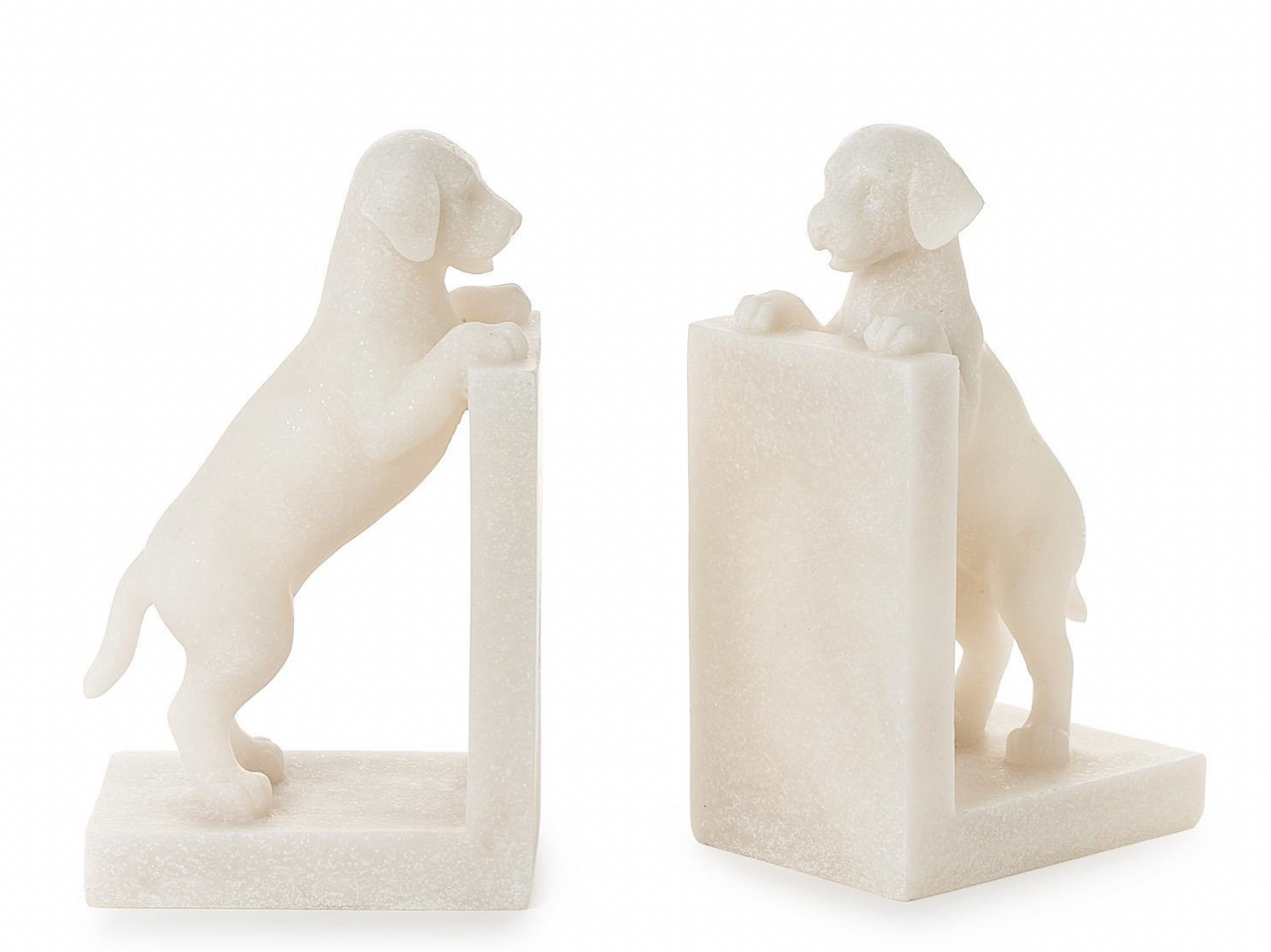 Dog Stone Bookends