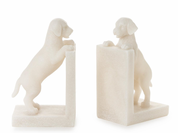Dog Stone Bookends