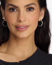 Ashley Rodeo Hoops 1"- Silver