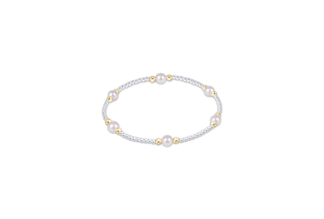 Purpose Pearl 5mm Mixed Metal Bracelet