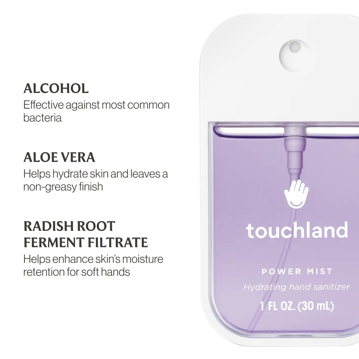 Touchland Hydrating Hand Sanitizer Power Mist / Pure Lavender
