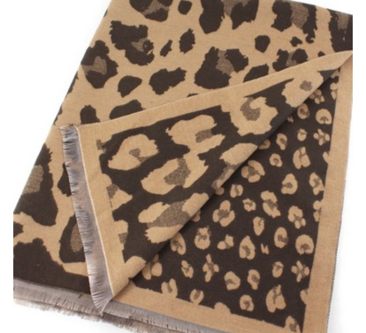 Scarf Leopard - Brown/Camel