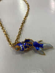Blue Fish Necklace