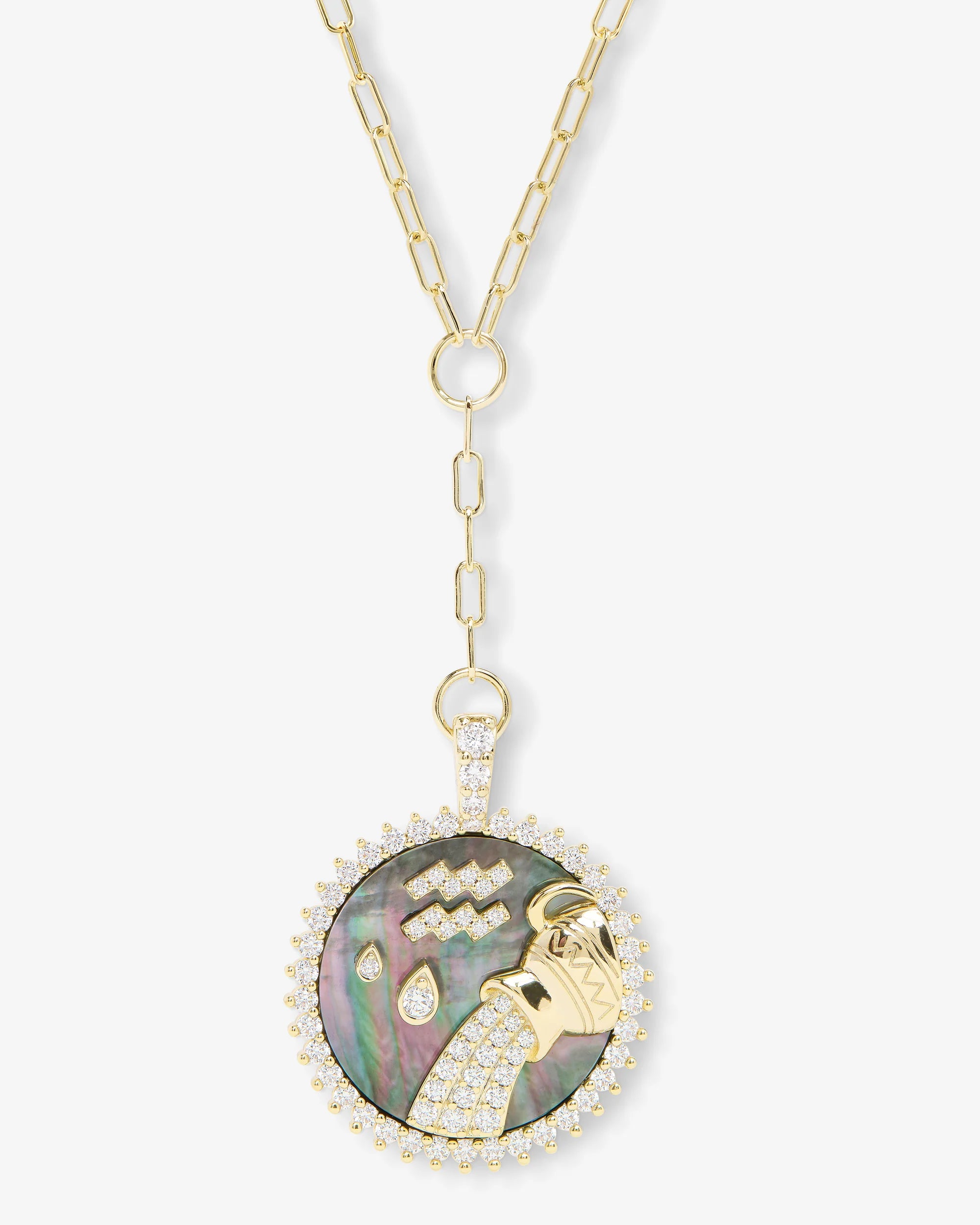 Melinda Maria Zodiac Medallion Necklace