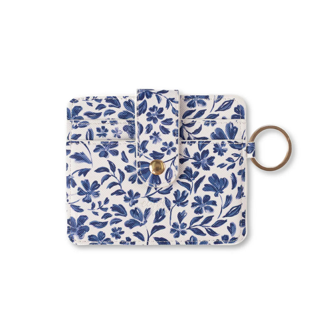 Card Wallet - Porcelain Floral