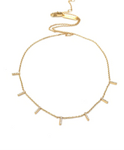 Piper CZ Bar Necklace