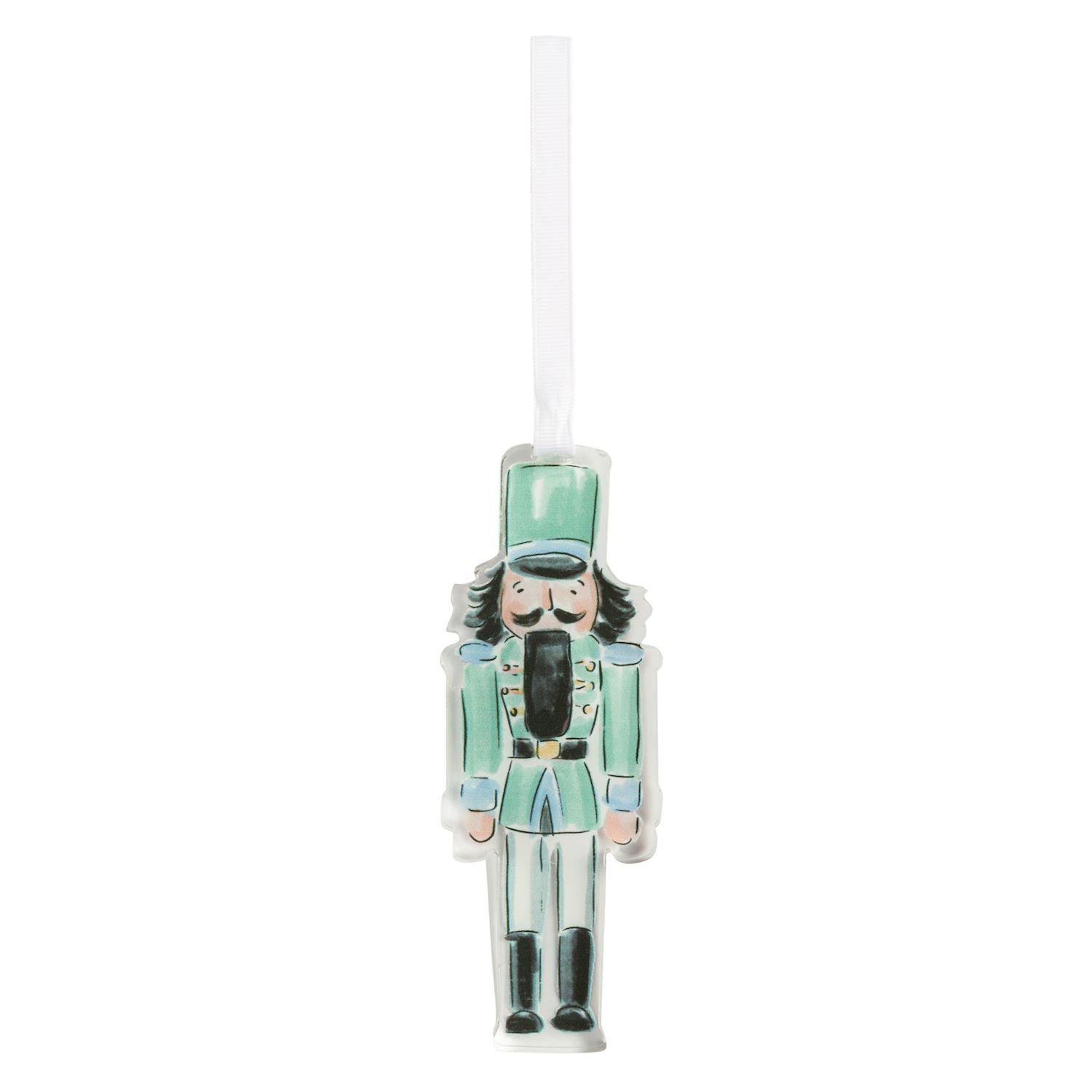Acrylic Nutcracker Ornament- Green