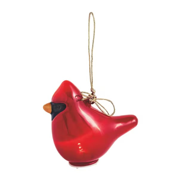 Cardinal LED Glass Ornament
