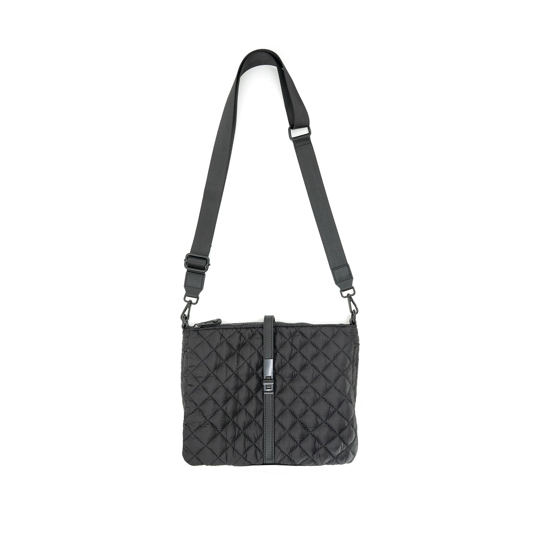 Rose Quilted Bag - Navy