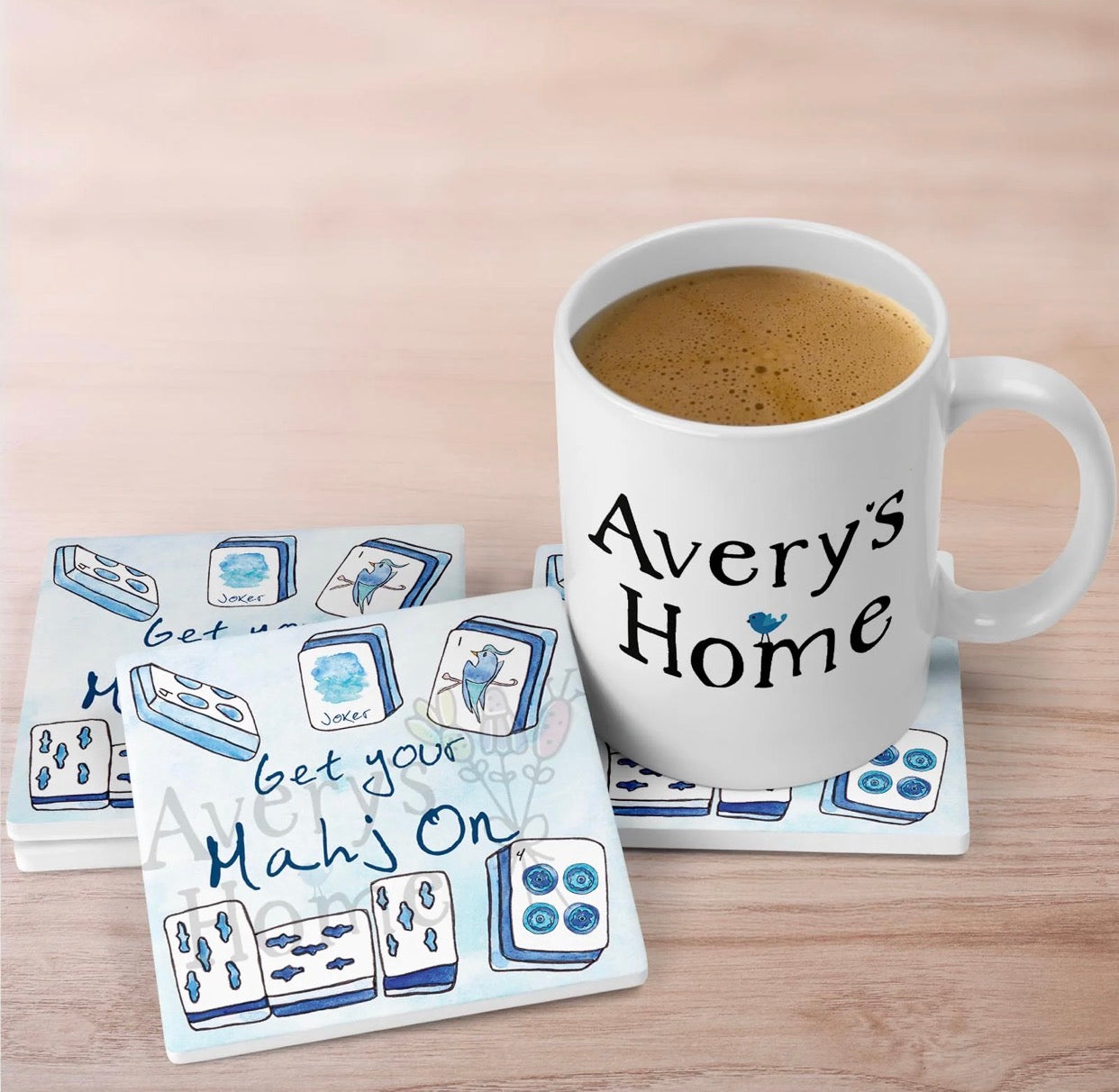 Stone Coaster / Get Your Mahjong On