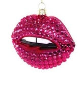 Ornaments- Rhinestone Lips-Pink