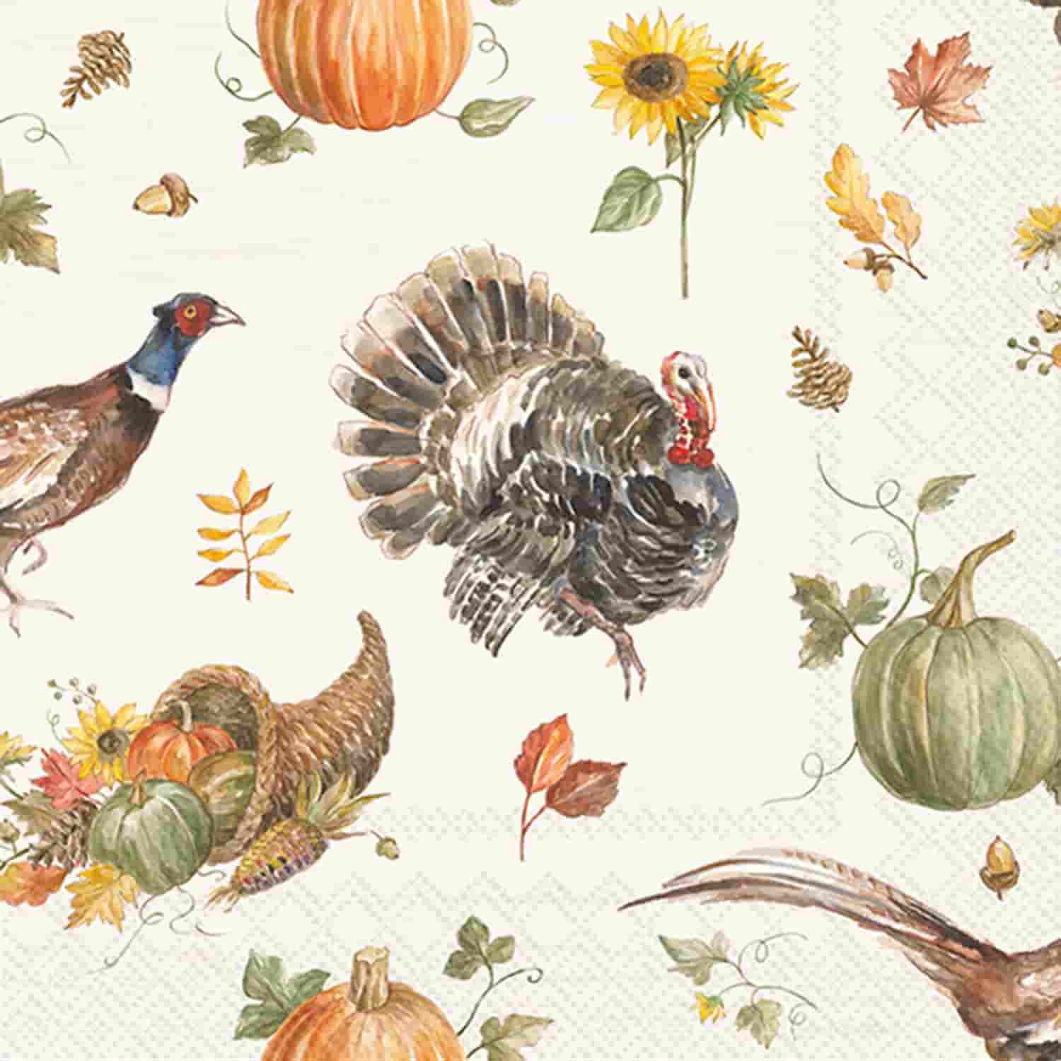 Cocktail Napkins- Happy Harvest