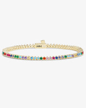 Not Your Basic Tennis Bracelet - Rainbow