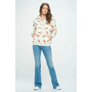 Zip Up Hoodie - Tiger