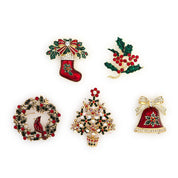 Holiday Brooch - Crystal Assorted