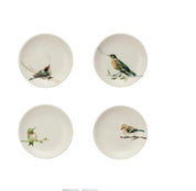 Stoneware Dish w/ Bird on Branch, 4 Styles
