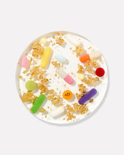 Tart by Taylor Pills & Gold Coasters - Set of 4