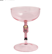 Pink Nutcracker Coupe Glass
