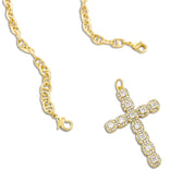 CZ Cross Necklace