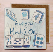 Stone Coaster / Get Your Mahjong On