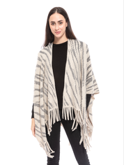 Ruana Winter Lair Wrap- Gray