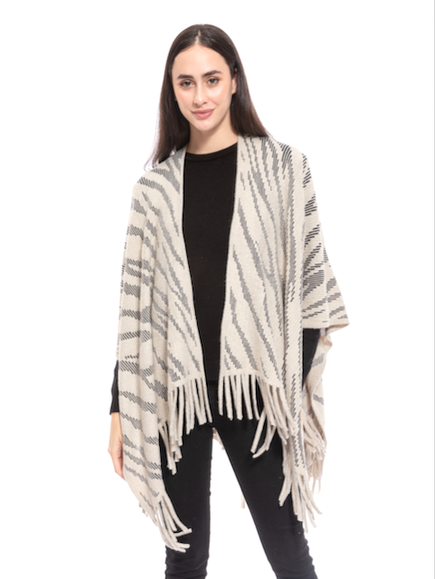 Ruana Winter Lair Wrap- Gray