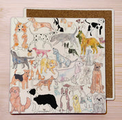 Stone Coaster / Adorable Dogs