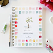 Tropical Watercolor Workbook With Watercolor Paint Set
