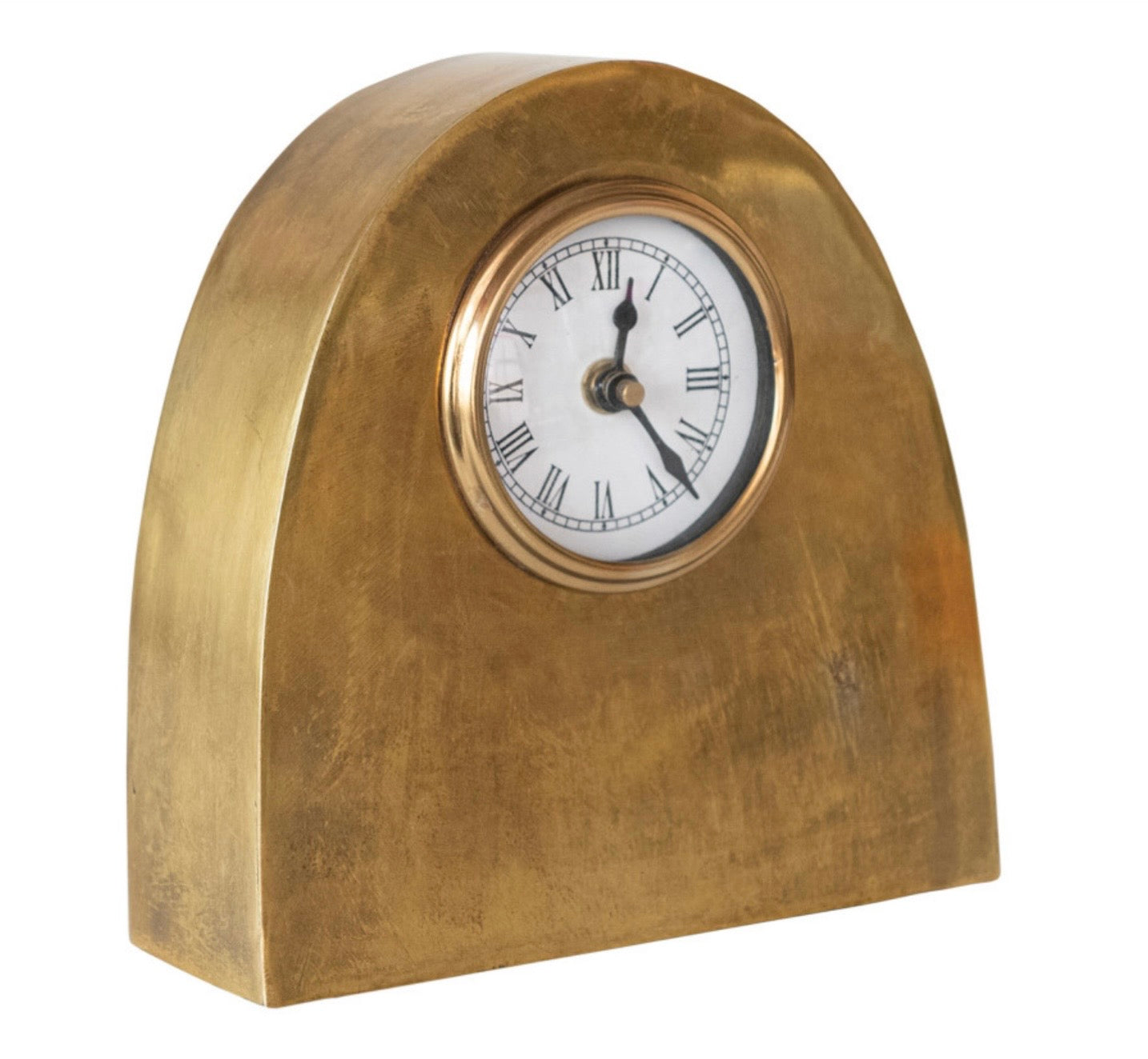 Arched Metal Mantel Clock