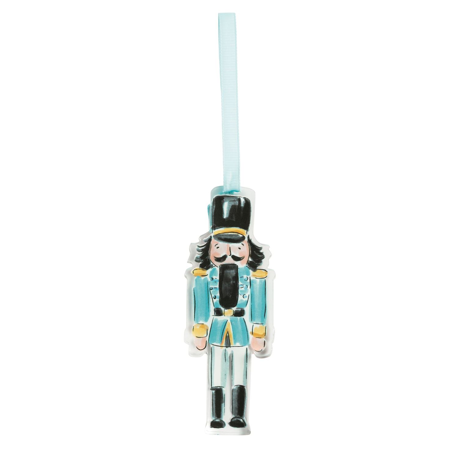 Acrylic Nutcracker Ornament- Blue