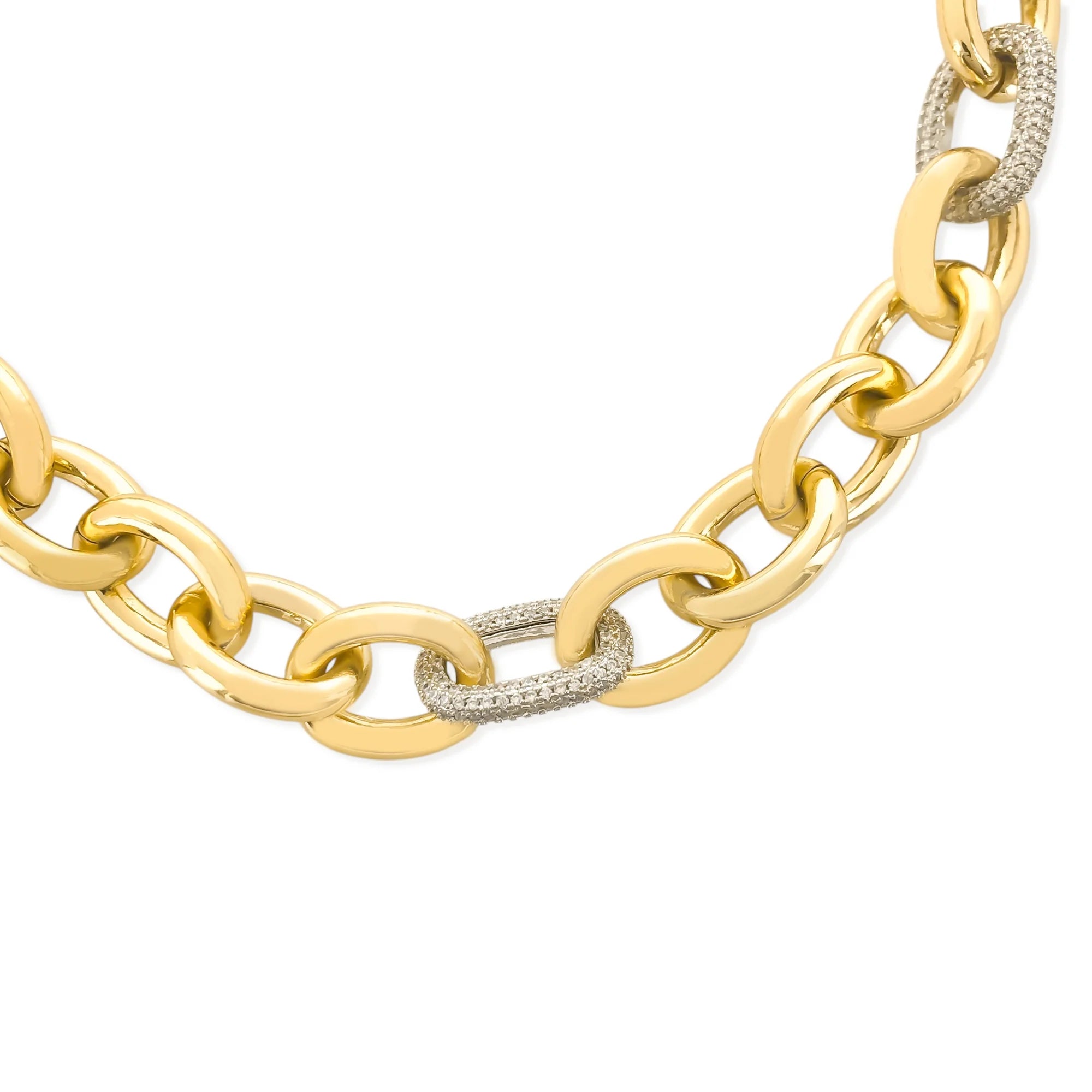 Two Tone Chain Necklace