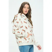 Zip Up Hoodie - Tiger