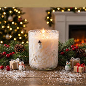 Icon Candle - Snowman & Snowflake
