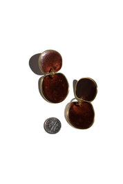 Loud Italians 05 Resin Double Dangle Statement Earring