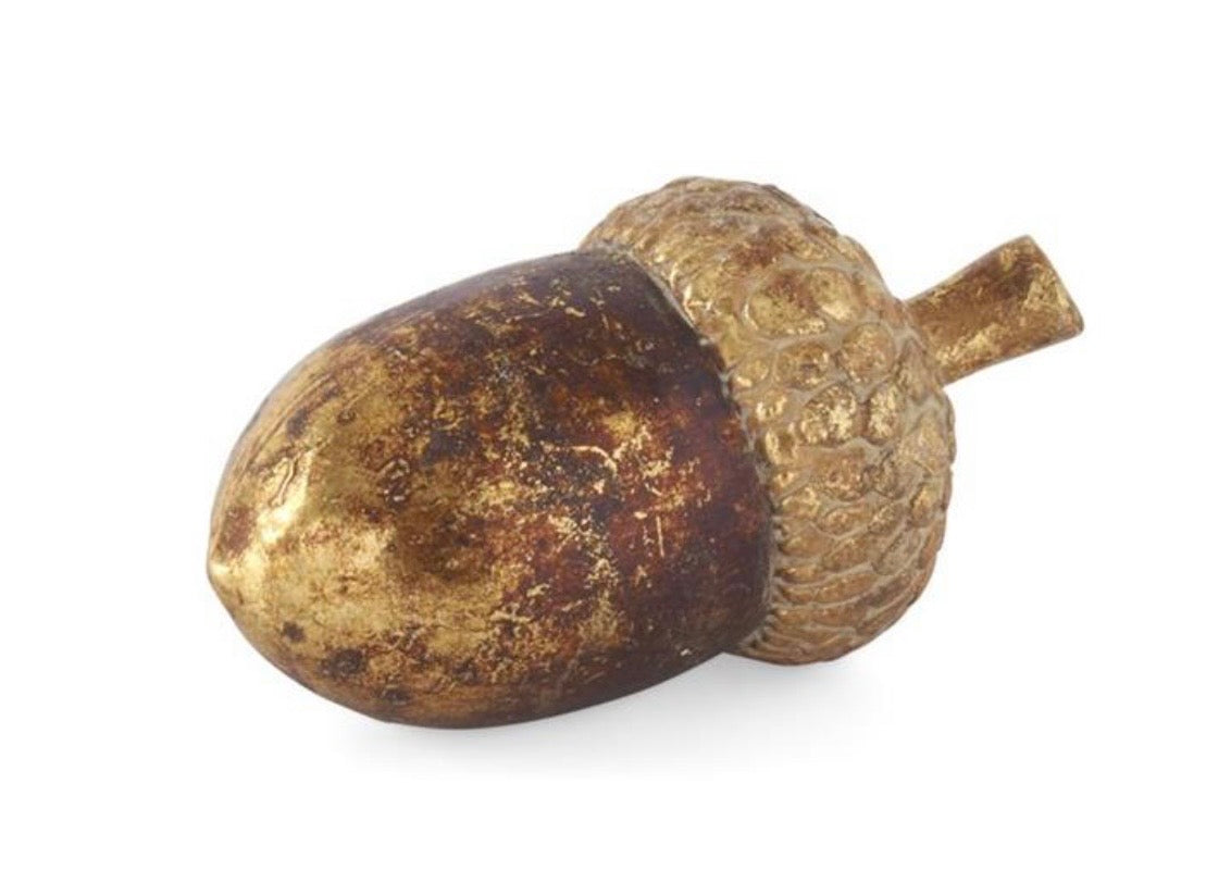 Small Gold & Bronze Textured Resin Acorn