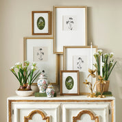 Gold Flowers On Candle Holder