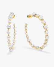 She's an Icon Pearl Hoops 2”