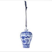 BLUE AND WHITE TEMPLE JAR ORNAMENT / PLACE CARD HOLDER