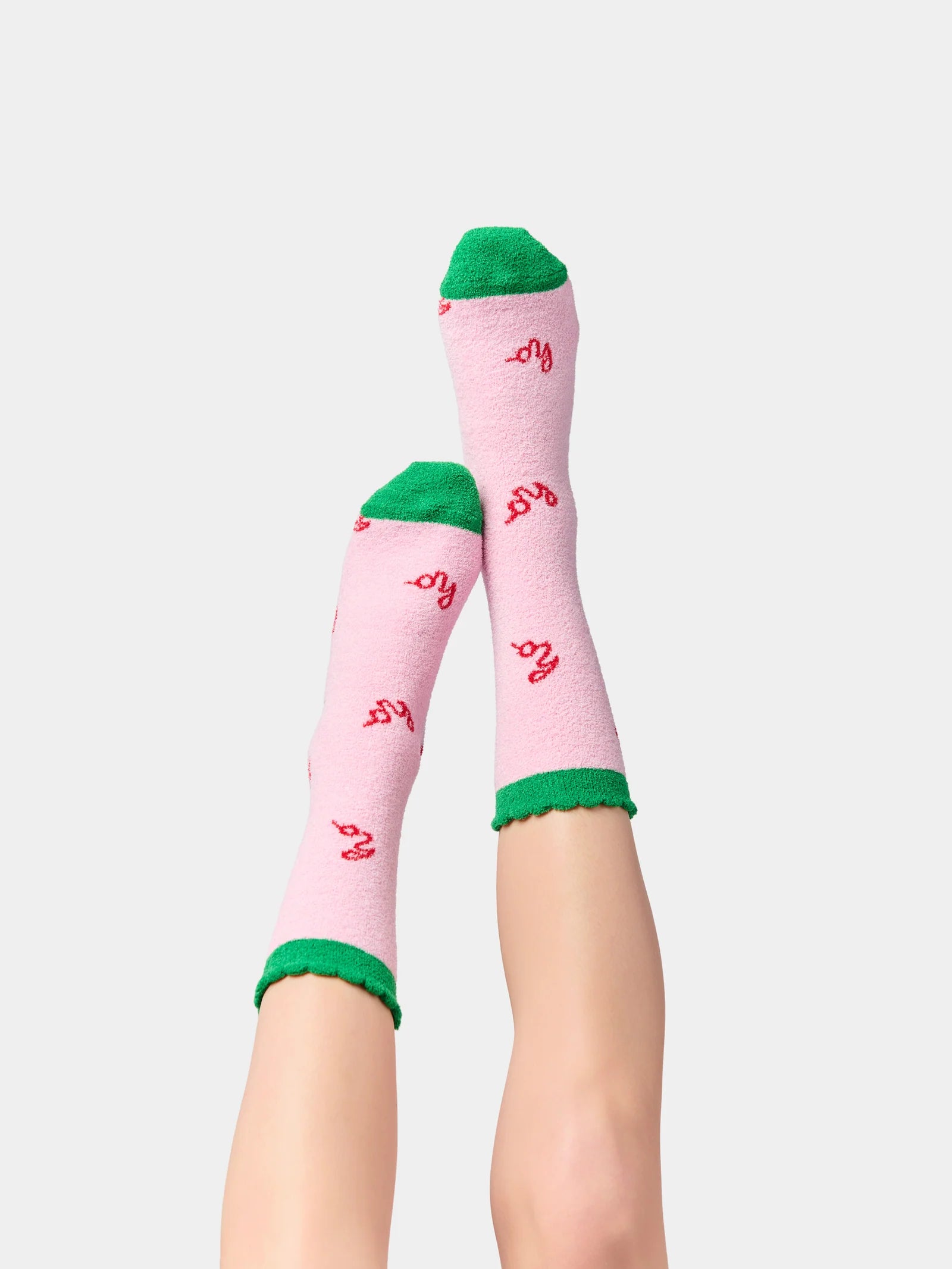 HO HO HO Socks - Pink