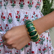 Jess Stretch Bracelet- Forest Green