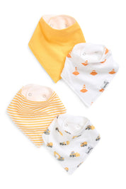 Bandana Bib Set of 4- Dozer
