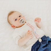 Knit Binky Clip 3 Pack- Slugger