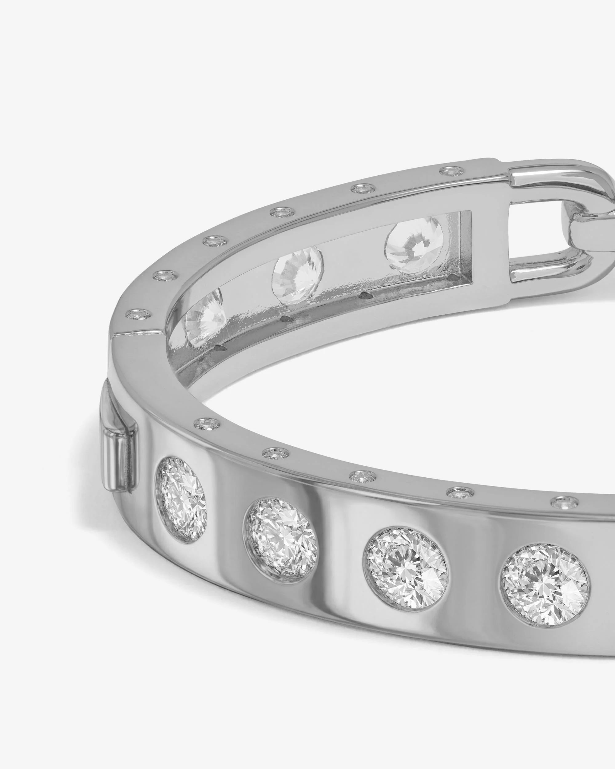 Ashley Rodeo Lock Cuff 9mm- Silver