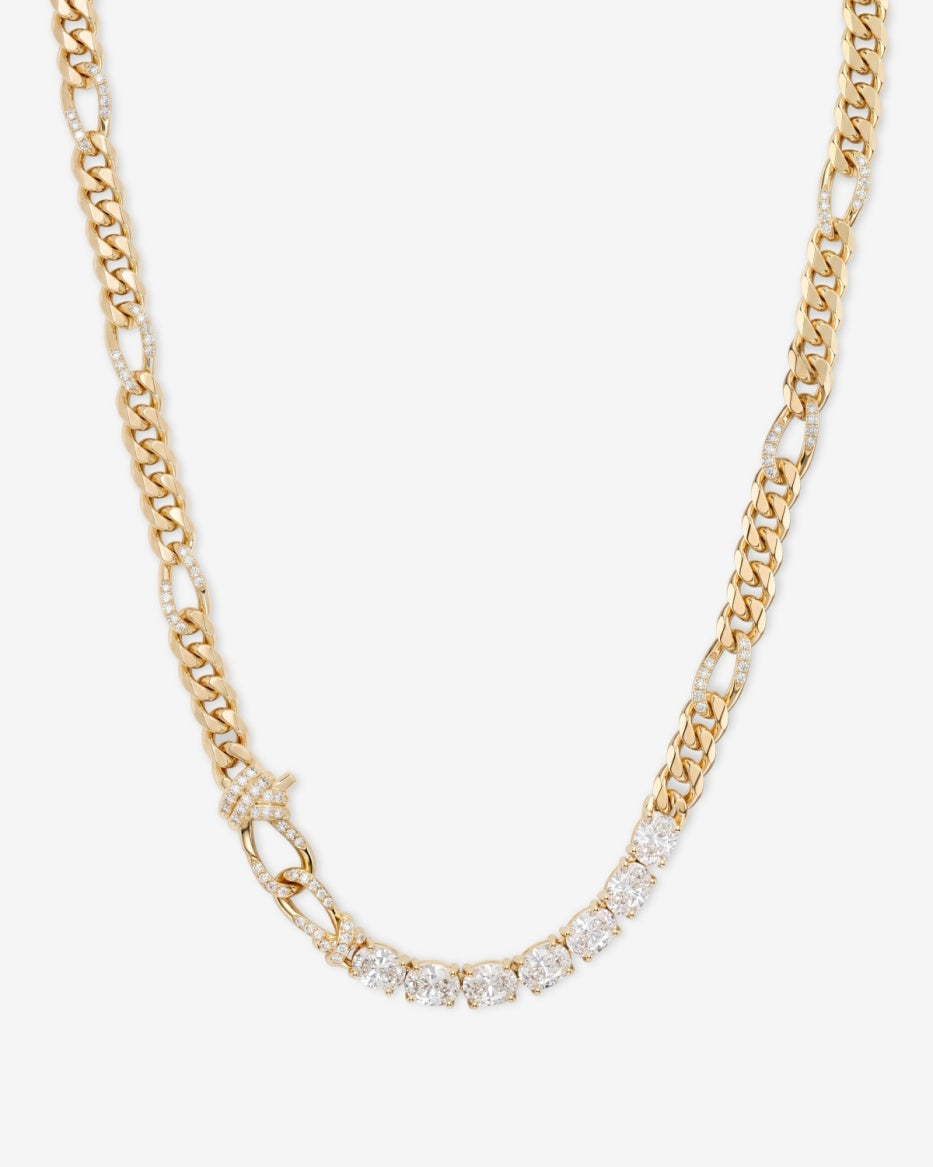 Knot Diamonds Chain Necklace 16”